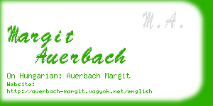 margit auerbach business card